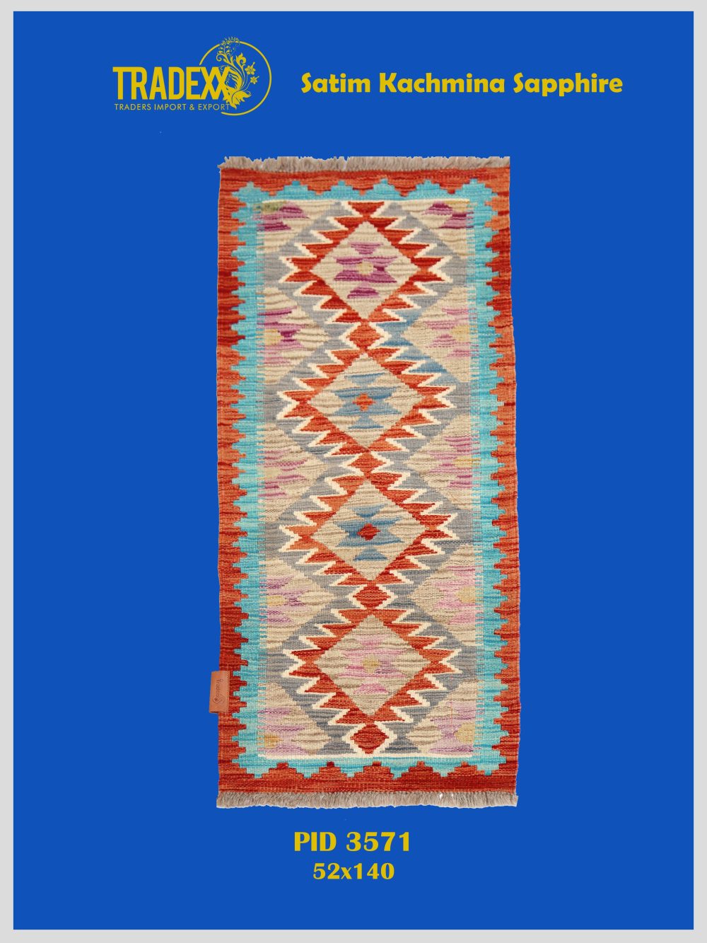 Handwoven Satim Kachmina Rugs - Image 2